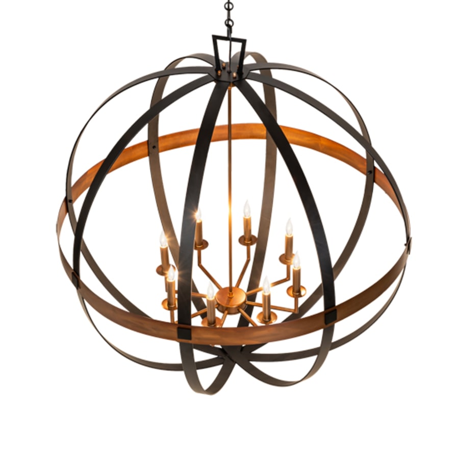 Meyda Tiffany 8 Light 42" Wide Taper Candle Pendant