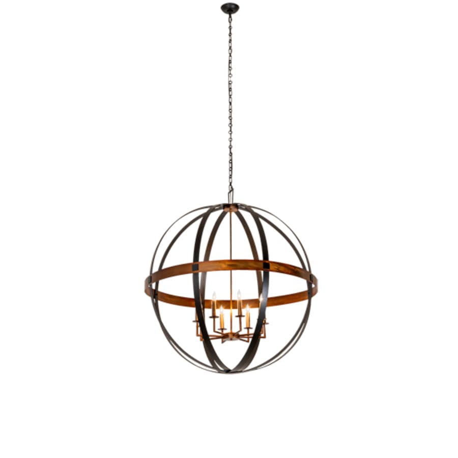 Meyda Tiffany 8 Light 42" Wide Taper Candle Pendant
