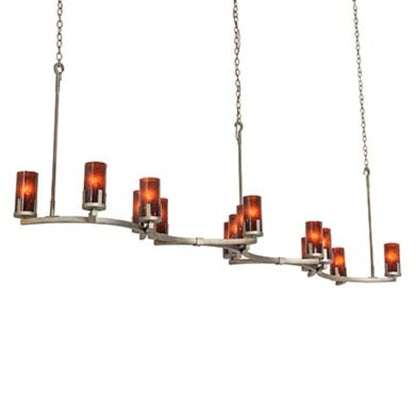 Meyda Tiffany Long Cero 14 Light 118" Wide Linear Chandelier