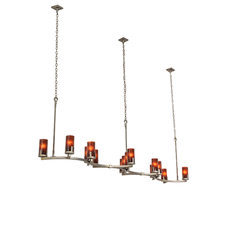 Meyda Tiffany Long Cero 14 Light 118" Wide Linear Chandelier