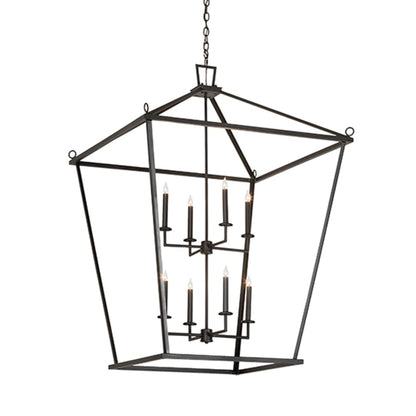 Meyda Tiffany 8 Light 51" Wide Taper Candle Pendant