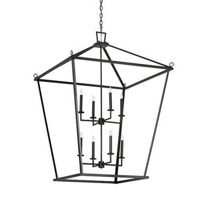Meyda Tiffany 8 Light 51" Wide Taper Candle Pendant