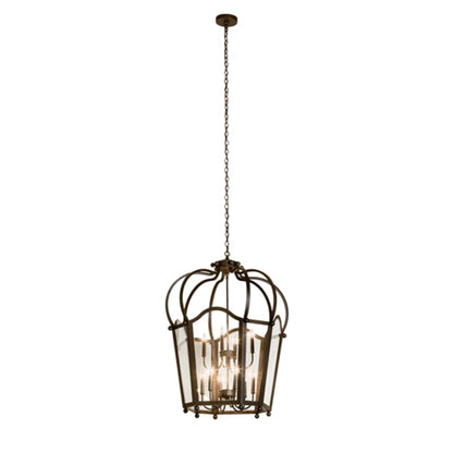 Meyda Tiffany 10 Light 33" Wide Taper Candle Pendant