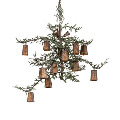 Meyda Tiffany Pine Branch 15 Light 62" Wide Chandelier