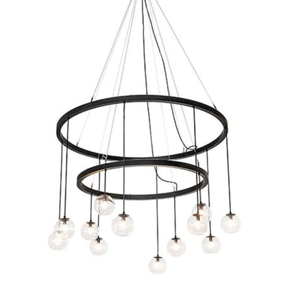 Meyda Tiffany Bola 12 Light 59" Wide Ring Chandelier