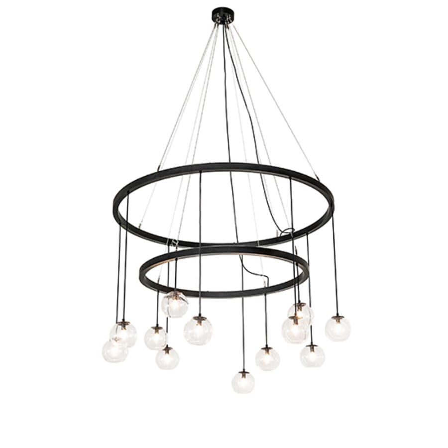 Meyda Tiffany Bola 12 Light 59" Wide Ring Chandelier