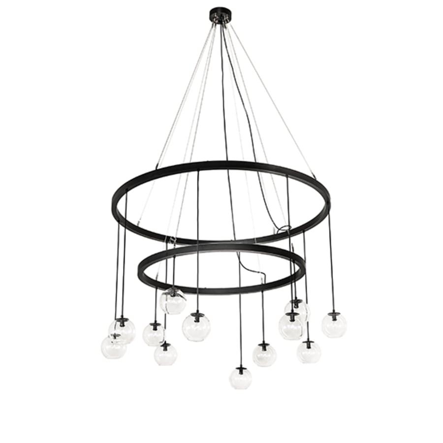 Meyda Tiffany Bola 12 Light 59" Wide Ring Chandelier