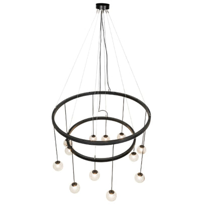 Meyda Tiffany Bola 12 Light 59" Wide Ring Chandelier
