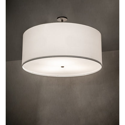 Meyda Tiffany Cilindro 3 Light 36" Wide Semi-Flush Drum Ceiling Fixture - Oil Rubbed Bronze Finish