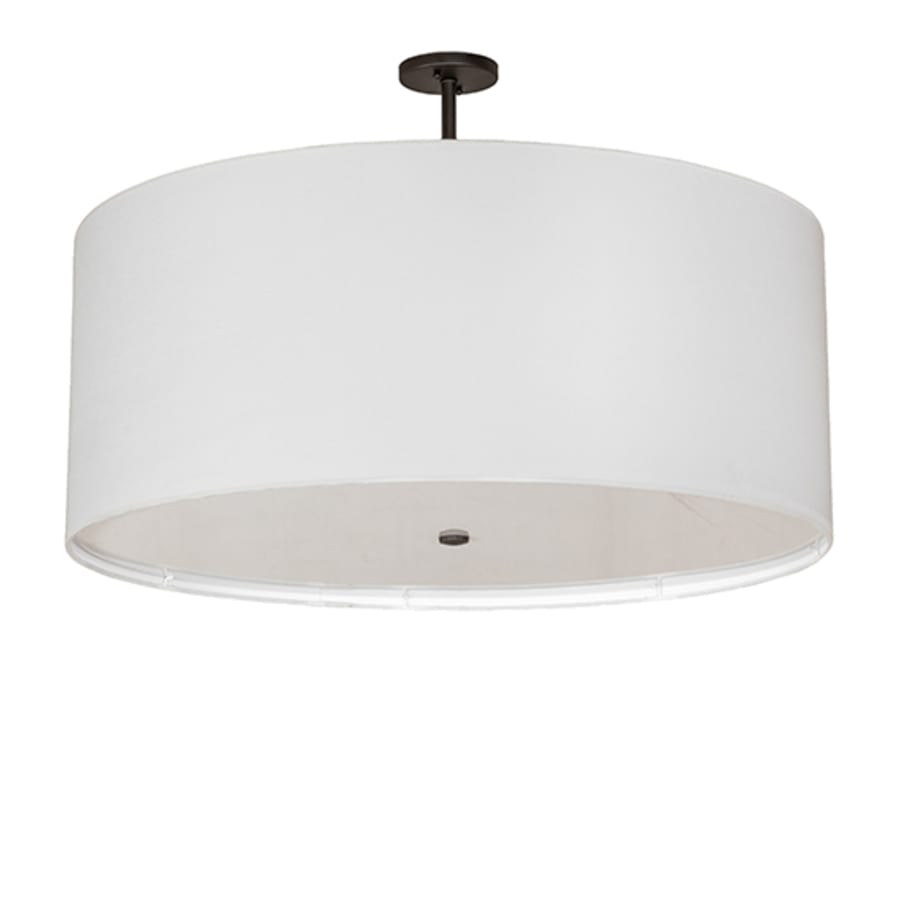 Meyda Tiffany Cilindro 3 Light 36" Wide Semi-Flush Drum Ceiling Fixture - Oil Rubbed Bronze Finish