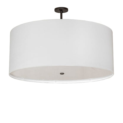 Meyda Tiffany Cilindro 3 Light 36" Wide Semi-Flush Drum Ceiling Fixture - Oil Rubbed Bronze Finish