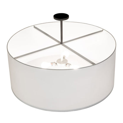 Meyda Tiffany Cilindro 3 Light 36" Wide Semi-Flush Drum Ceiling Fixture - Oil Rubbed Bronze Finish
