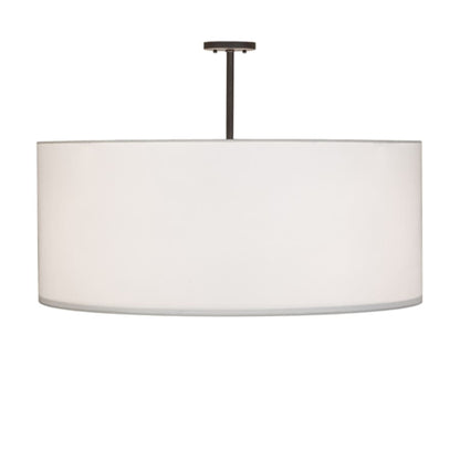 Meyda Tiffany Cilindro 3 Light 36" Wide Semi-Flush Drum Ceiling Fixture - Oil Rubbed Bronze Finish