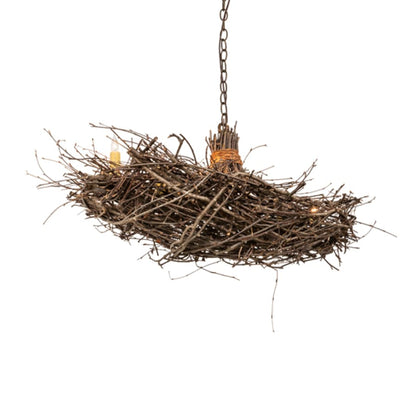 Meyda Tiffany Long Twigs 6 Light 18" Wide Taper Candle Pendant