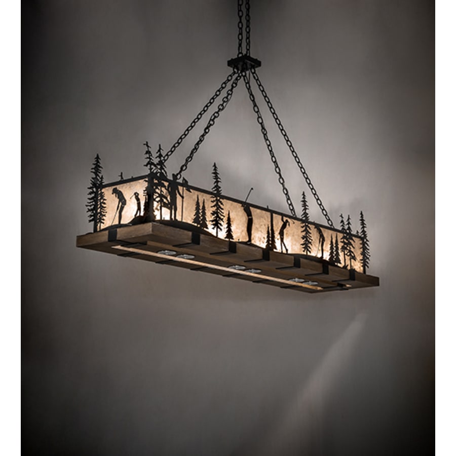 Meyda Tiffany 4 Light 72" Wide Linear Pendant