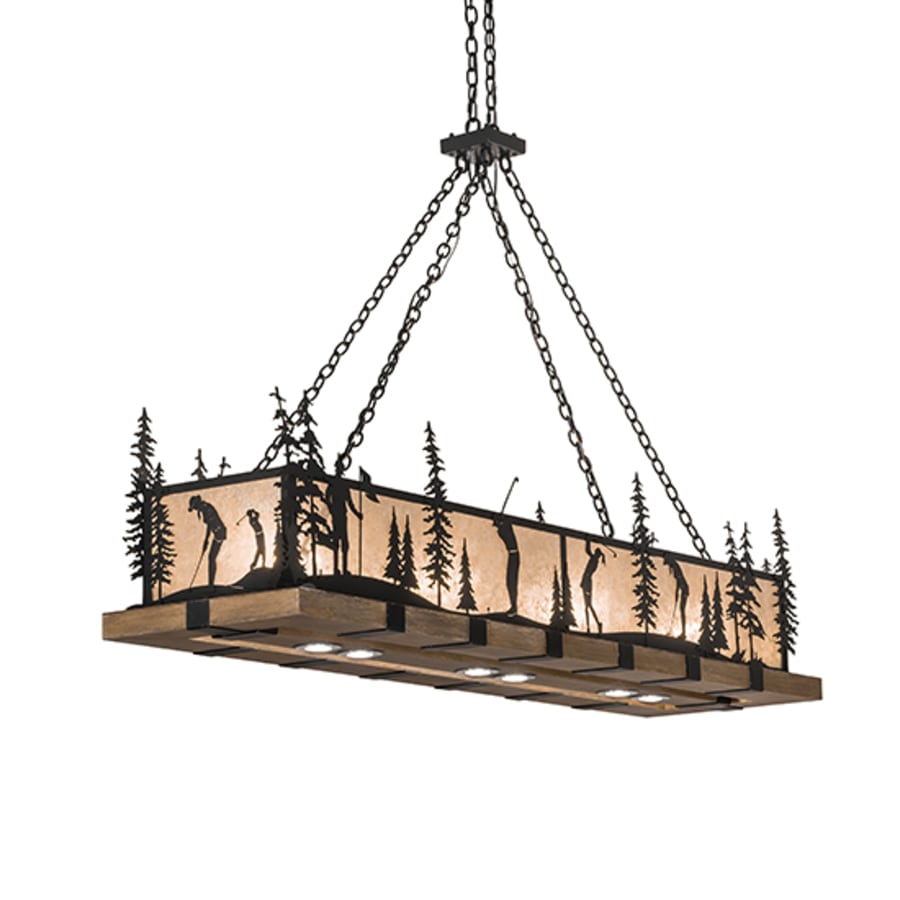 Meyda Tiffany 4 Light 72" Wide Linear Pendant