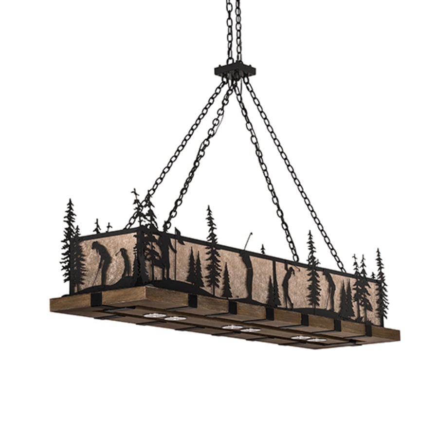 Meyda Tiffany 4 Light 72" Wide Linear Pendant