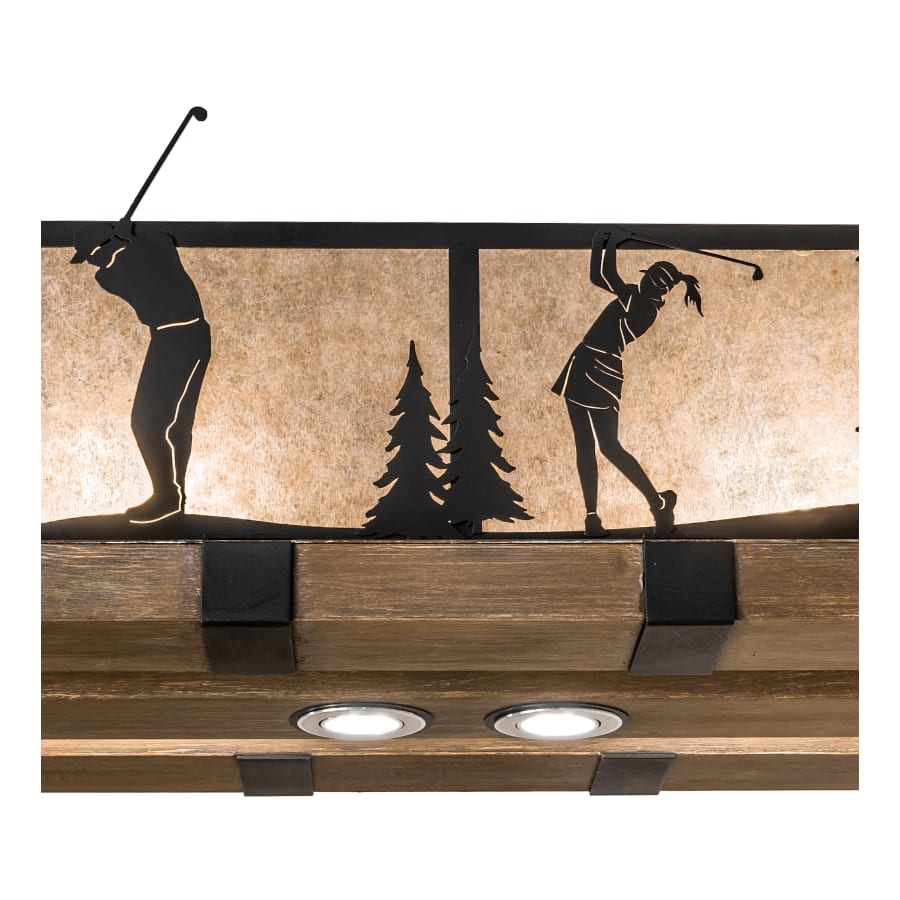 Meyda Tiffany 4 Light 72" Wide Linear Pendant