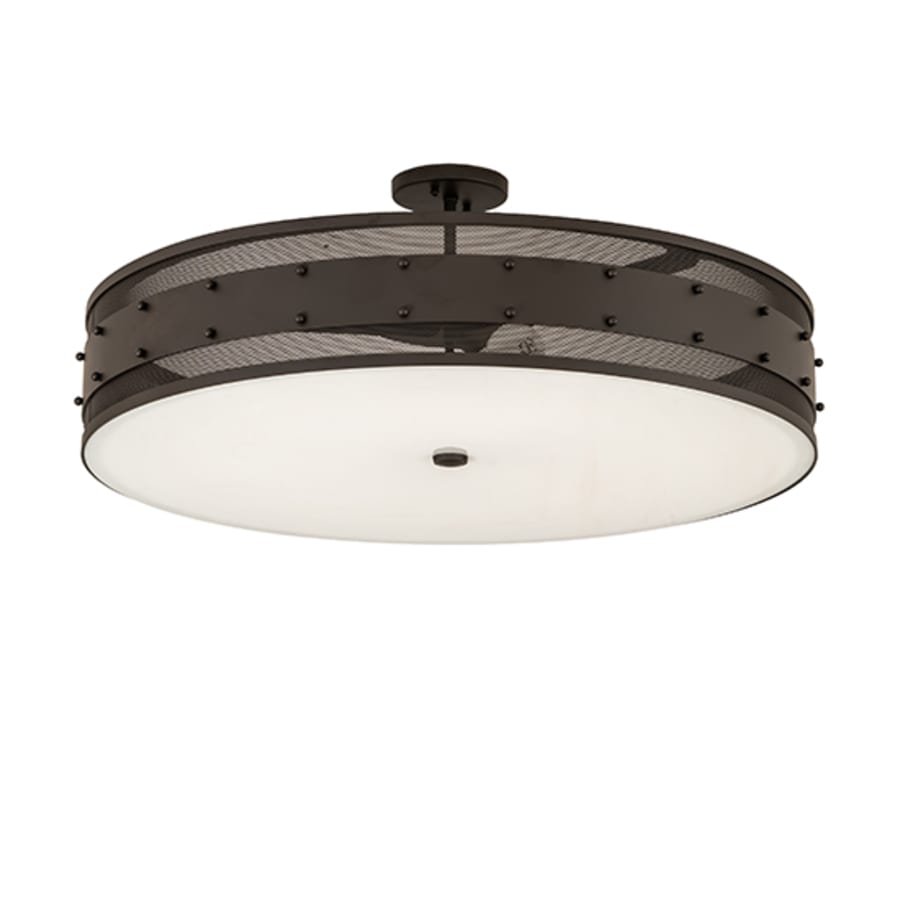 Meyda Tiffany Nolan 3 Light 30" Wide Semi-Flush Drum Ceiling Fixture