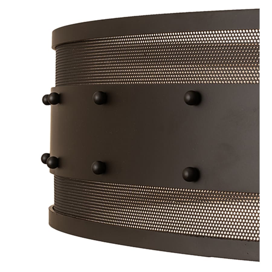 Meyda Tiffany Nolan 3 Light 30" Wide Semi-Flush Drum Ceiling Fixture