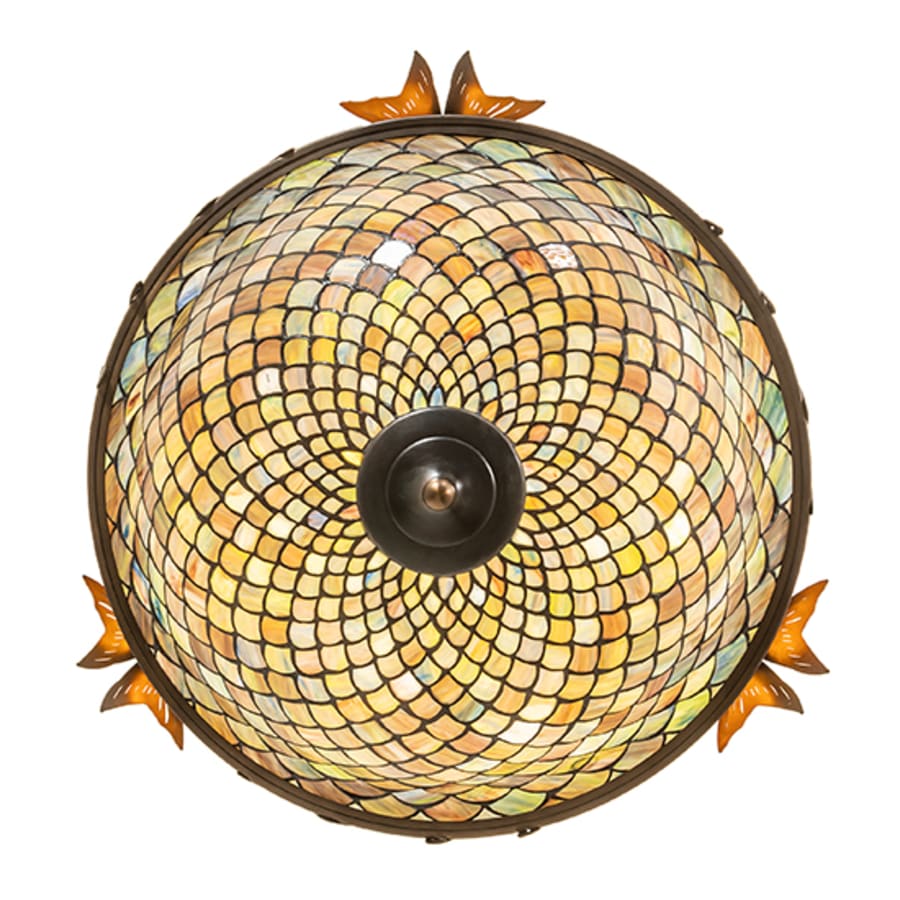 Meyda Tiffany Catch of the Day 4 Light 30" Wide Semi-Flush Bowl Ceiling Fixture