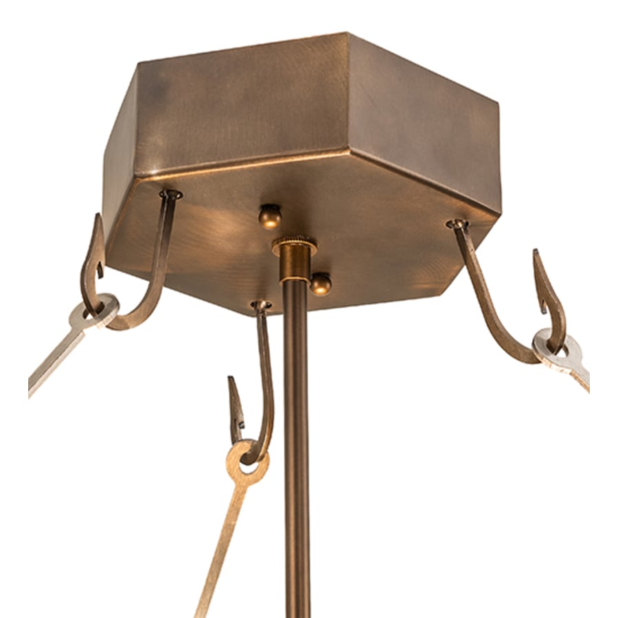 Meyda Tiffany Catch of the Day 4 Light 30" Wide Semi-Flush Bowl Ceiling Fixture