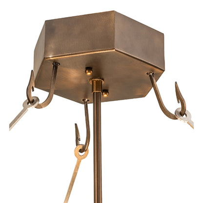 Meyda Tiffany Catch of the Day 4 Light 30" Wide Semi-Flush Bowl Ceiling Fixture