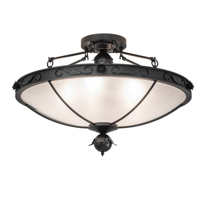 Meyda Tiffany Arabesque 5 Light 32" Wide Semi-Flush Bowl Ceiling Fixture