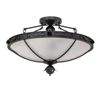 Meyda Tiffany Arabesque 5 Light 32" Wide Semi-Flush Bowl Ceiling Fixture