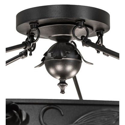 Meyda Tiffany Arabesque 5 Light 32" Wide Semi-Flush Bowl Ceiling Fixture