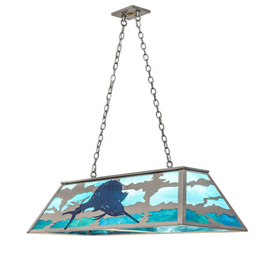 Meyda Tiffany 6 Light 48" Wide Linear Pendant