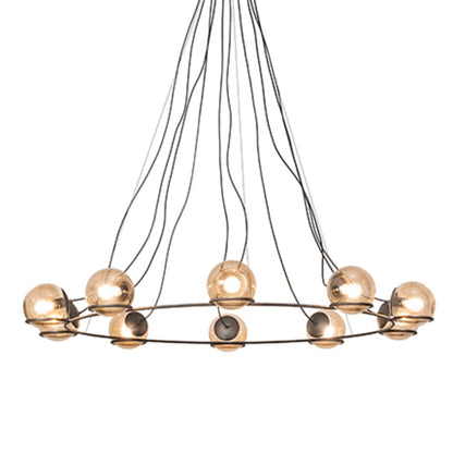 Meyda Tiffany 10 Light 73" Wide Suspension Pendant