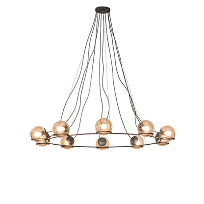 Meyda Tiffany 10 Light 73" Wide Suspension Pendant