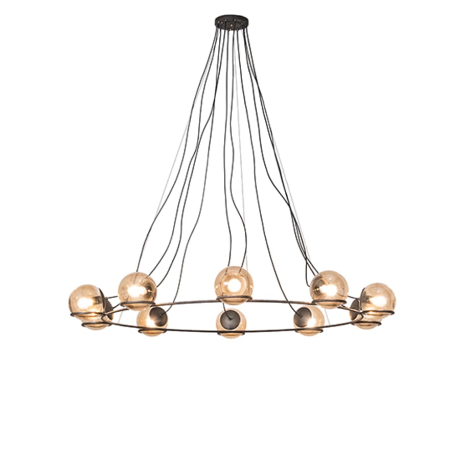 Meyda Tiffany 10 Light 73" Wide Suspension Pendant