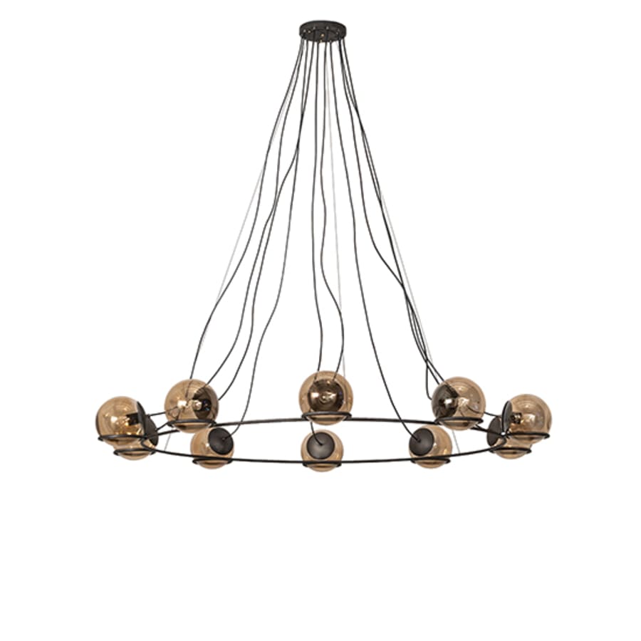 Meyda Tiffany 10 Light 73" Wide Suspension Pendant