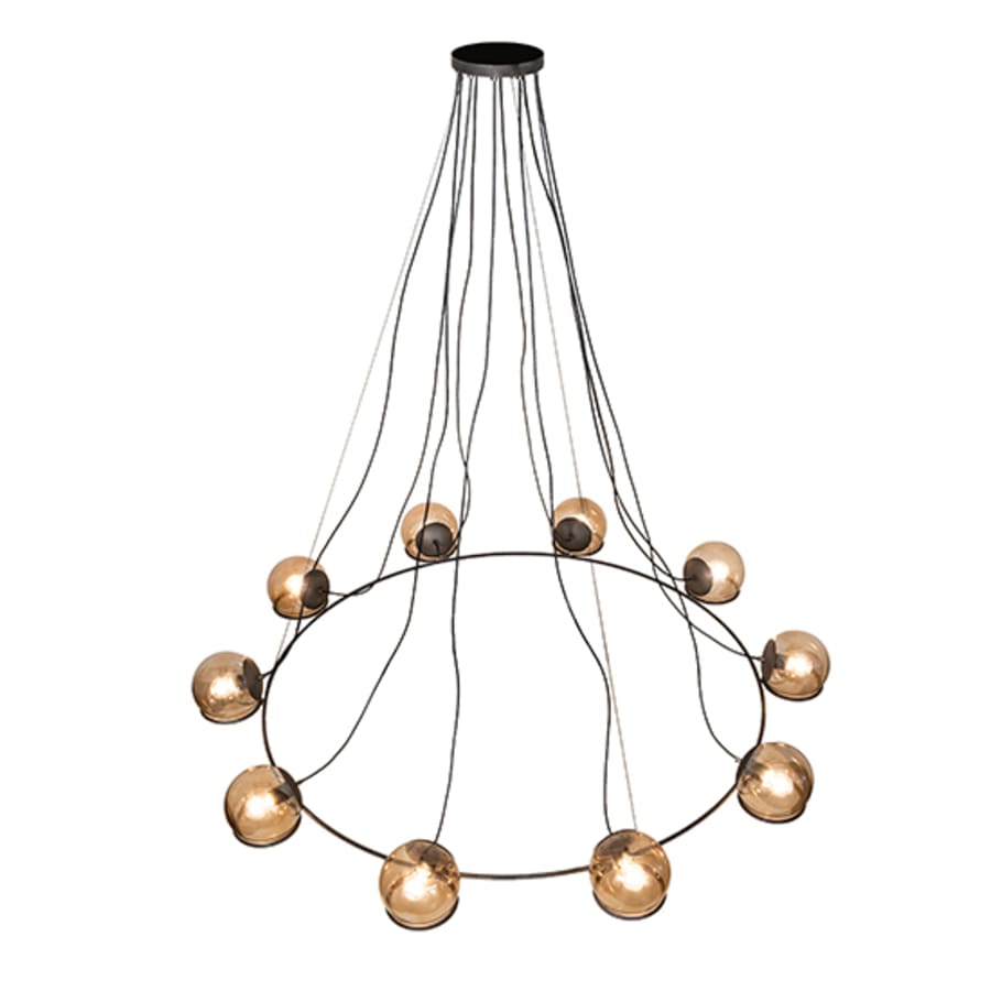 Meyda Tiffany 10 Light 73" Wide Suspension Pendant