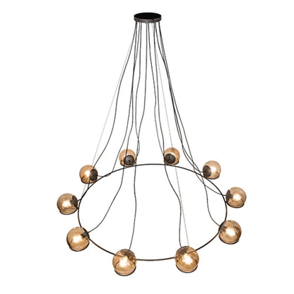 Meyda Tiffany 10 Light 73" Wide Suspension Pendant