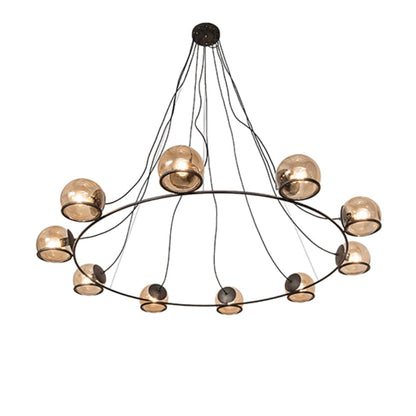 Meyda Tiffany 10 Light 73" Wide Suspension Pendant
