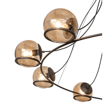 Meyda Tiffany 10 Light 73" Wide Suspension Pendant