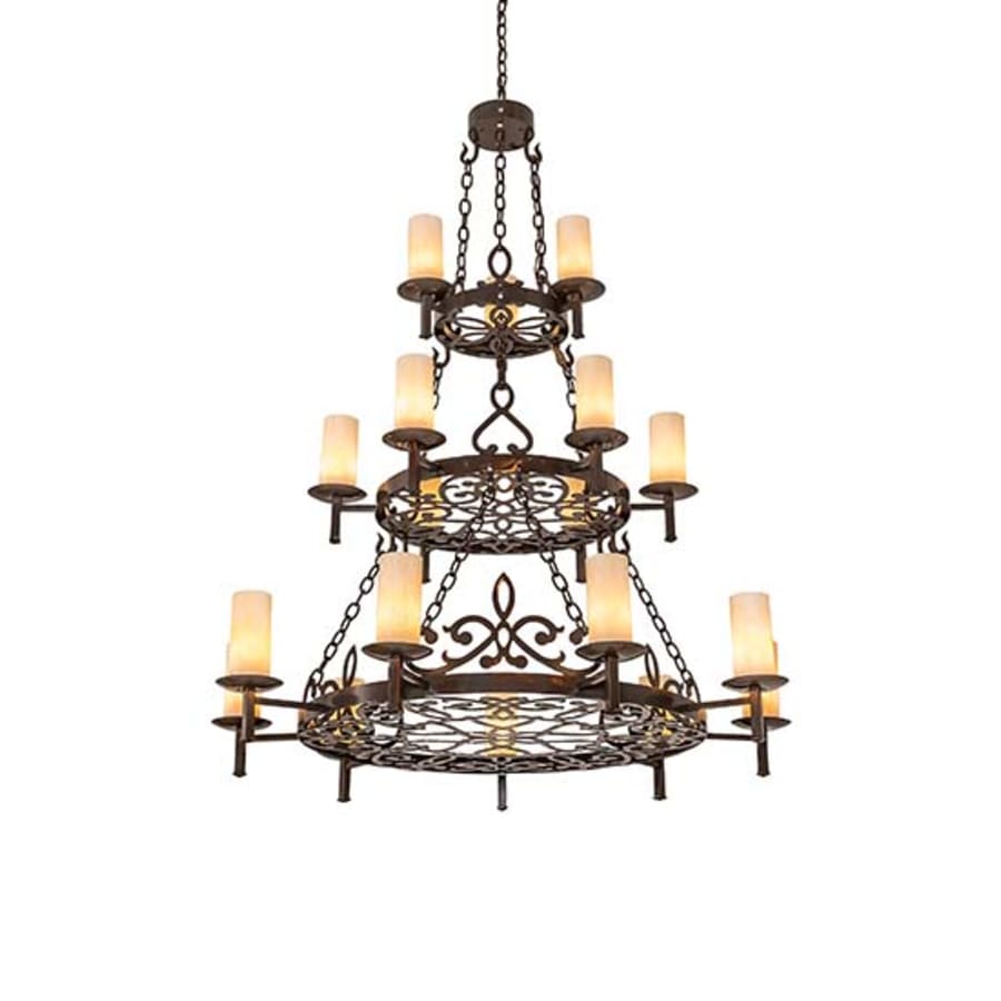 Meyda Tiffany Newcastle 18 Light 48" Wide Ring Chandelier