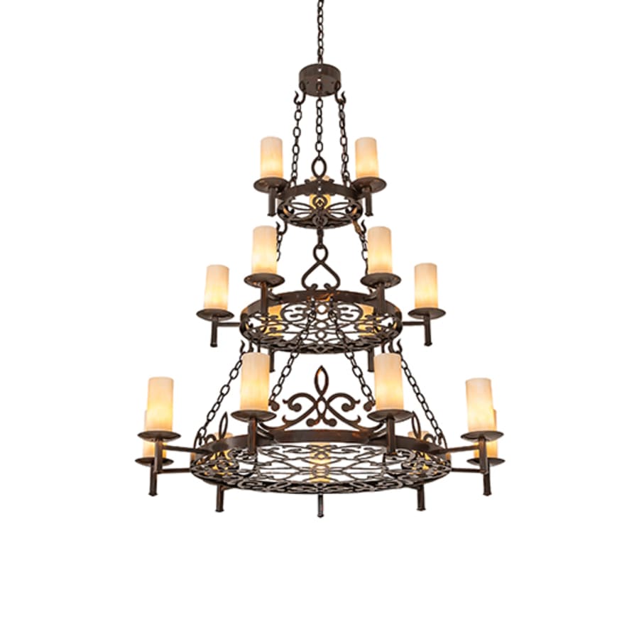 Meyda Tiffany Newcastle 18 Light 48" Wide Ring Chandelier