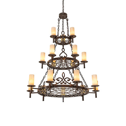 Meyda Tiffany Newcastle 18 Light 48" Wide Ring Chandelier