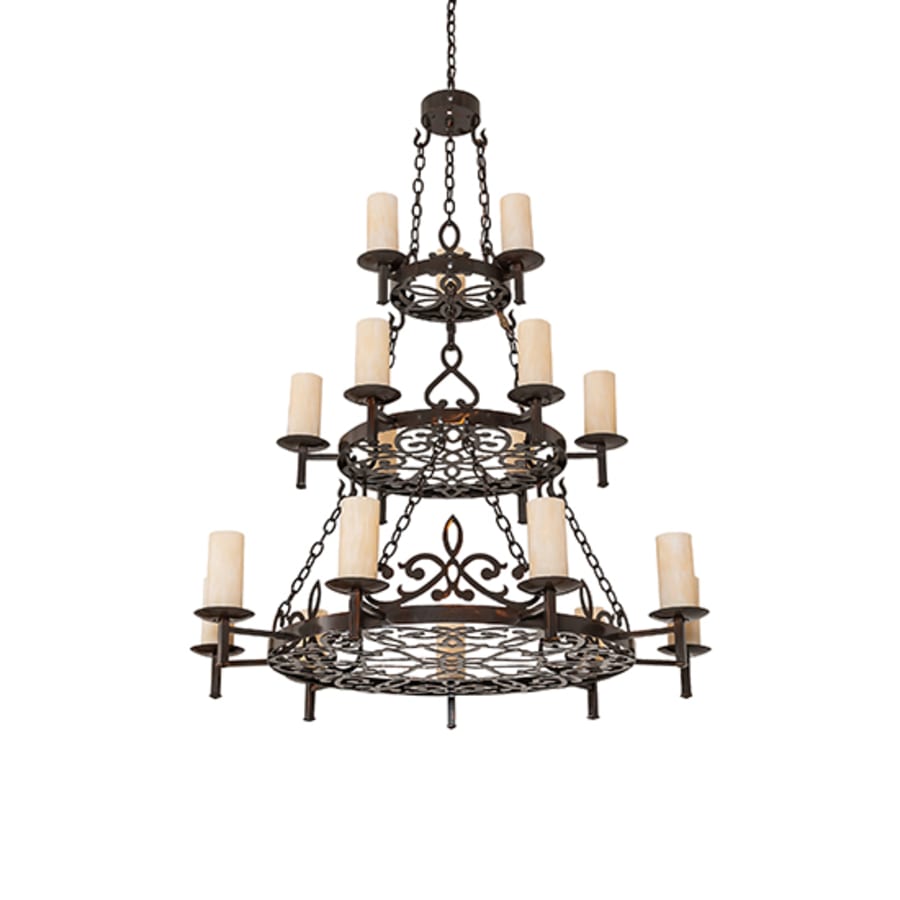 Meyda Tiffany Newcastle 18 Light 48" Wide Ring Chandelier