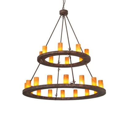 Meyda Tiffany Loxley 24 Light 54" Wide Ring Chandelier