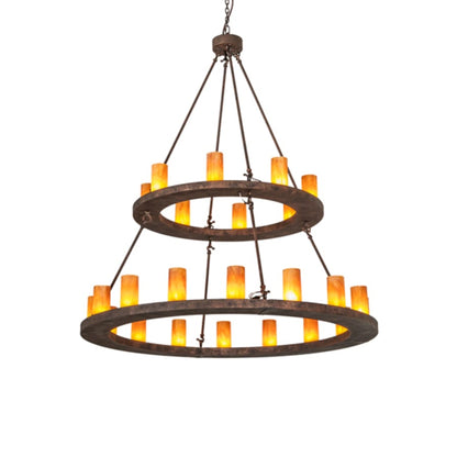 Meyda Tiffany Loxley 24 Light 54" Wide Ring Chandelier