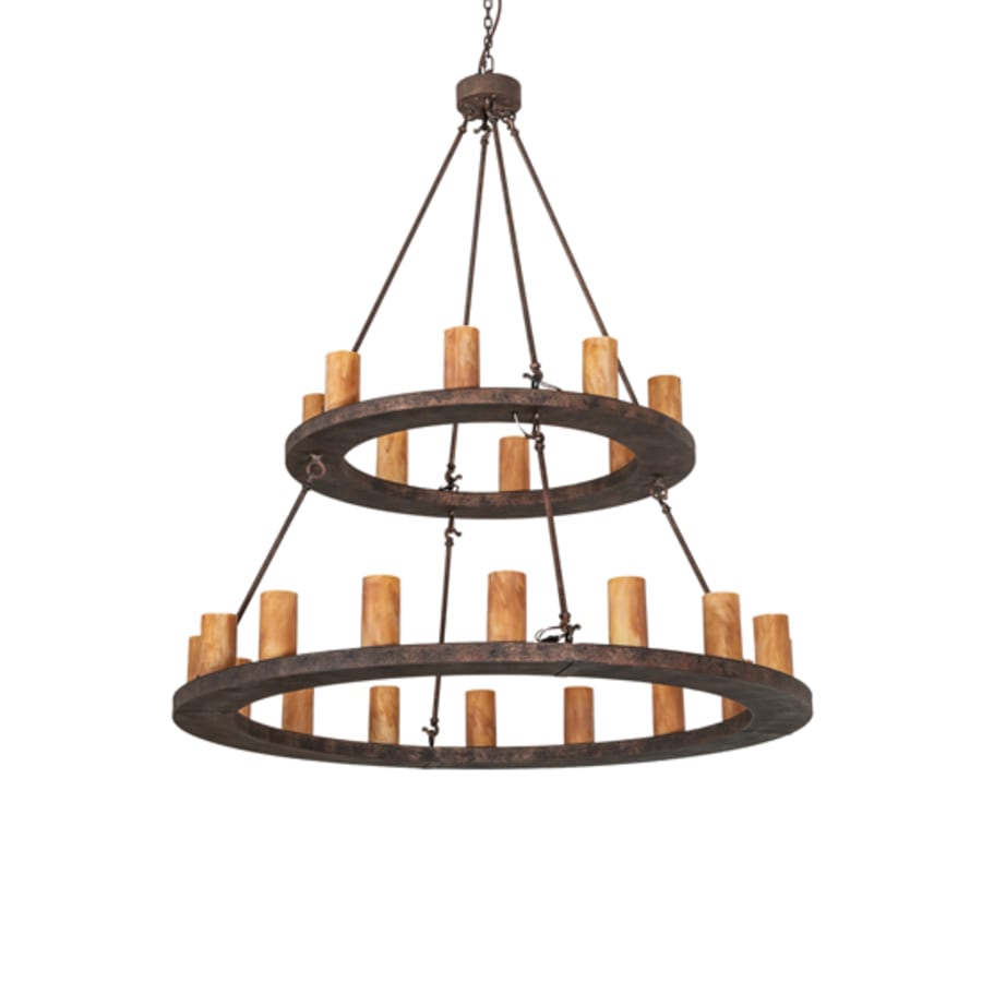 Meyda Tiffany Loxley 24 Light 54" Wide Ring Chandelier