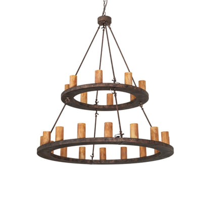 Meyda Tiffany Loxley 24 Light 54" Wide Ring Chandelier