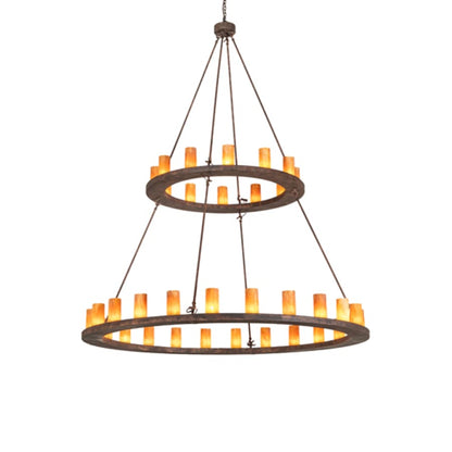 Meyda Tiffany Loxley 36 Light 72" Wide Ring Chandelier