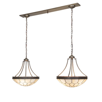 Meyda Tiffany 6 Light 56" Wide Linear Pendant