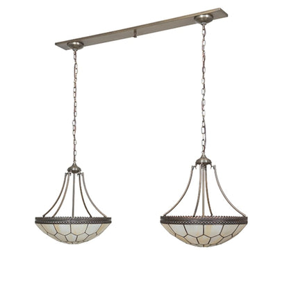 Meyda Tiffany 6 Light 56" Wide Linear Pendant